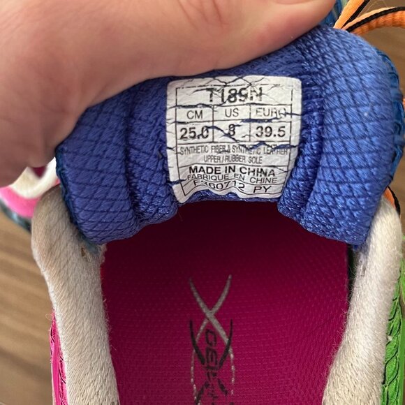 Asics Gel Kinsei 4, Mosaic Neon Multicolor, Size 8 - Picture 8 of 8